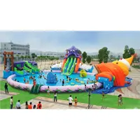 Grote Glijbaan Uitsmijter Inflatables Water Zwembad Opblaasbaar