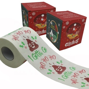 Damon-Tissu De Noël parodie imprimé <span class=keywords><strong>papier</strong></span> <span class=keywords><strong>toilette</strong></span> <span class=keywords><strong>blague</strong></span> - Product Image 4