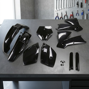 Kit di plastica completa nera per KTM SX 125 accessori per motocicli 2003 2003 - Product Image 2