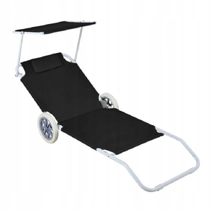 Lits de plage pliables et balançoires pour bébés avec auvent <span class=keywords><strong>parapluie</strong></span>, <span class=keywords><strong>lit</strong></span> de camping inclinable et pliable pour lits superposés - Product Image 3