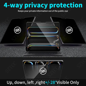 2024 <span class=keywords><strong>iPad</strong></span> <span class=keywords><strong>Pro</strong></span> 11 นิ้ว (M4) priavcy ตัวกรองหน้าจอแม่เหล็กป้องกันสปายป้องกันหน้าจอป้องกันแสงสะท้อนรอยขีดข่วนง่ายต่อการติดตั้ง - Product Image 2