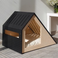 Modernes Hundehaus aus Massivholz, Umweltfreundliches Möbelstück für Kleine Hunderassen, OEM-Hundebett