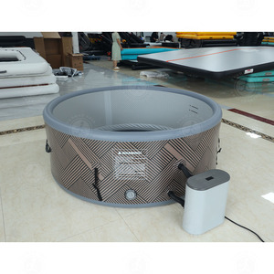 Nueva llegada inflable 1,8 M <span class=keywords><strong>madera</strong></span> Spa baño masaje bañera <span class=keywords><strong>jacuzzi</strong></span> para 4 adultos - Product Image 4