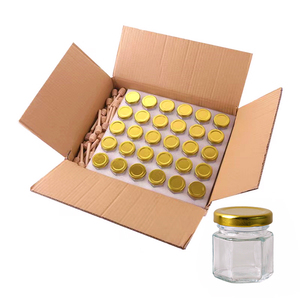 Pot à miel de 45 ml, <span class=keywords><strong>mini</strong></span> pots à miel de 3 oz, pot à miel élégant <span class=keywords><strong>en</strong></span> <span class=keywords><strong>verre</strong></span> avec couvercle doré, idéal pour les cadeaux de mariage - Product Image 5