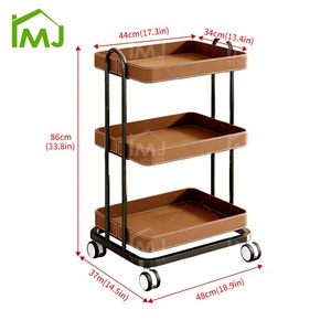 Mobile Makeup Salon Cart 3 Tiers Pedicure Spa Nail Shop <strong>Trolley</strong> Beauty <strong>Trolley</strong> for Sale - Product Image 6