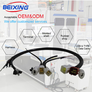 BeiXing iletim tel kablo demeti E00329 60V DC USB 2P adaptör konektörü 10A çıplak bakır kablo PVC ceket IP66 için - Product Image 5