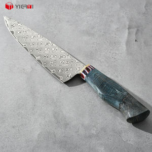 Cuchillo de chef japonés de alta gama personalizado VG10, cuchillo de cocina de hoja de acero al carbono de acero de Damasco para rebanar carnes de frutas, viene en caja de regalo - Product Image 5