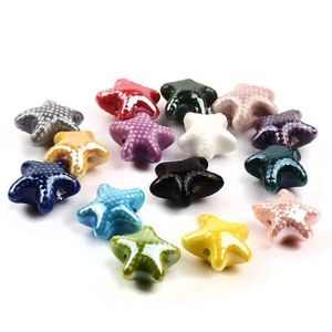 Étoile <span class=keywords><strong>de</strong></span> mer perles <span class=keywords><strong>de</strong></span> porcelaine en céramique <span class=keywords><strong>perle</strong></span> en vrac pour collier à faire soi-même boucles d'oreilles bijoux à bricoler soi-même matériel accessoires en gros - Product Image 3