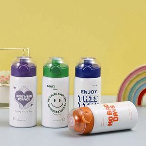 Stainless Steel Vacuum Tumbler With Lid Cartoon Design For Travel 12-24 Hours Thermal Insulation - Product Image 1