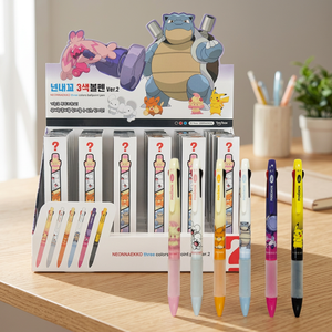 Bolígrafo Coreano Pokemoned You're Mine de 3 Colores, 0.7mm, Vol. 2, Set de 24 Piezas, Tinta Multicolor, Personaje Adorable Pikaed, Regalo para Estudiantes - Product Image 3