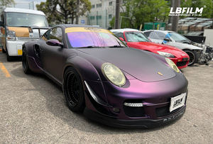 PET Ultimate Flat Piont <span class=keywords><strong>Noir</strong></span> Violet <span class=keywords><strong>Film</strong></span> adhésif pour voiture <span class=keywords><strong>Film</strong></span> autocollant automobile 1.52*17M - Product Image 6