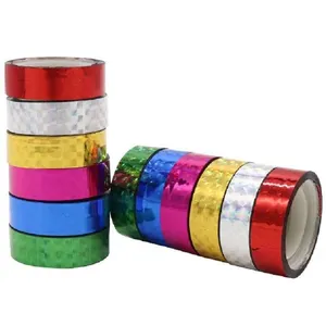Factory Wholesale Rhythmic Gymnastics Decoration Holographic Prismatic Glitter Tapes Artistic Hoops Stick