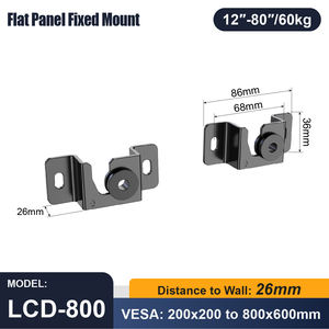 Fixed TV Wall Mount for 12" - 80" Small TV <strong>VESA</strong> <strong>200x200</strong> - 800x600mm 60KG Load Drilled Screw Hot Sale in Brazil Tv Bracket - Product Image 2