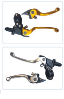 Accessoire de Modification de Moto-Modèle Court Deuxième Génération ASV F3 Levier d'Embrayage et de Frein Pliant Antidérapant