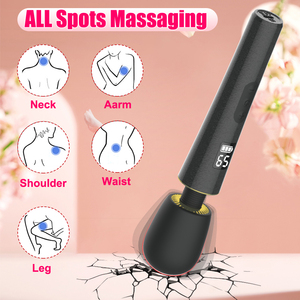 Hot Selling Waterproof Av Wand Massager Female Masturbation Sex Toy Nipple Clitoris Stimulator 9-Speed Battery-Powered <b>Vibrator</b> - Product Image 2
