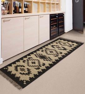 Alfombra de yute de lana Kilim hecha a mano de primera calidad, alfombra decorativa geométrica duradera para el hogar moderno, sala de estar y dormitorio, juegos de alfombras - Product Image 1