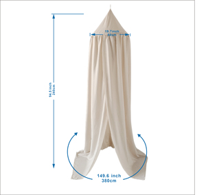 Children's Corner Reading <strong>Tent</strong> with Bed Canopy &amp; Mosquito Net for Home Decorative Purpose Fits Baby <strong>Crib</strong> - Product Image 6