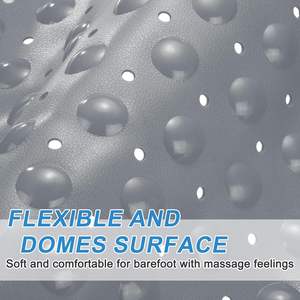 Alfombrillas Antideslizantes para Baño, Alfombrilla de PVC en Forma de Abanico para Ducha con Ventosas, Alfombrilla para Bañera y Drenaje de Inodoro, 21 Pulgadas - Product Image 4