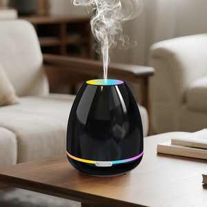 Diffuseur d'huiles essentielles miniature écologique et élégant de 300 ml, diffuseur d'arômes avec lumière LED nocturne, vente en gros d'usine - Product Image 1