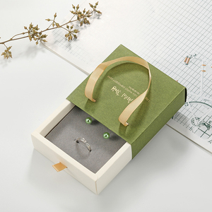 Khuyến Mại Biểu Tượng Tùy Chỉnh Các Tông Xếp Chồng Lên Nhau Tái Chế Gấp Đồ Trang Sức Quà Tặng Lưu Trữ Trượt Ngăn Kéo Hộp Cho Bao Bì - Product Image 2