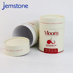 Usine en gros 100% papier cercle biodégradable recyclé peut cadeau emballage de tube de papier - Product Image 4