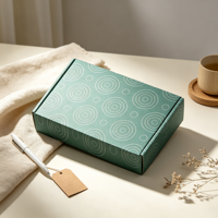 Boîtes d'emballage auto-érectables en carton ondulé imperméable personnalisées, avec gaufrage à paillettes, pelliculage mat, boîtes d'expédition