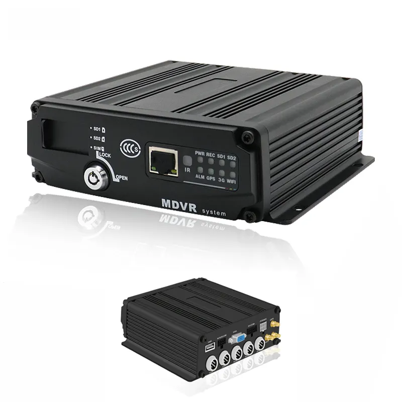 4CH 720P hỗ trợ G-sensor, GPS,4G, Wifi ai HD điện thoại di động xe ghi video ai ADAS DSM xe cctvmobile DVR