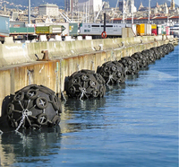 Bouée pneumatique marine 80 kPa type Yokohama en caoutchouc pour l'amarrage des navires, la protection des quais et des terminaux portuaires ISO 17357