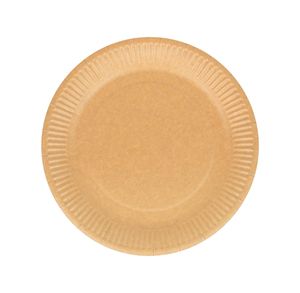 7.5 Inch Round Paper Plate Disposable Light Weight Stackable <b>Small</b> Plates for Food Trucks Coffee <b>Shops</b> and Dessert Bar - Product Image 3
