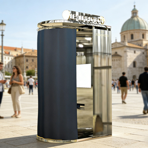 Фотобудка JIPAI «Все в одном» с зеркальной тематикой и функцией мгновенной цифровой печати фотографий - Product Image 1