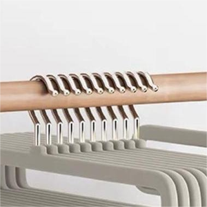 Cintre en plastique personnalisé antidérapant Alized Jeans peu encombrant velours nappe écharpe serviette cintres de bain cintres en velours en plastique - Product Image 3