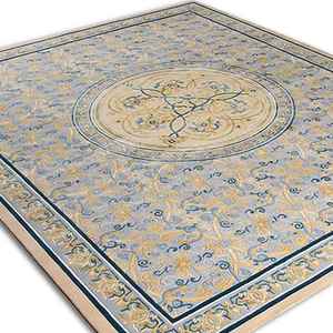 Tapis moderne en laine et viscose de qualité supérieure, décoratif, à boucles tuftées, écologique, antidérapant, lavable, pour la décoration intérieure - Product Image 4