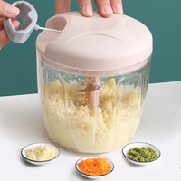 Procesador de alimentos manual, picadora de verduras, picadora de ajo portátil, cortador de cebolla