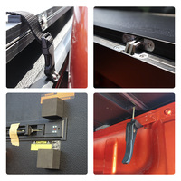Couverture de benne rigide pliable en trois parties en alliage d'aluminium verrouillable et étanche IP67 pour les camionnettes Ram1500/2500/Ford F150 / Raptor 2015-2025