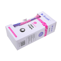 Brosse à dents personnalisée avec masseur pour les gencives et gratte-langue pour adultes