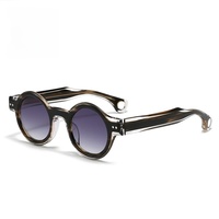 Monture de lunettes en acétate japonais personnalisable de luxe, de haute qualité, à motif solide, protection contre les rayonnements, lunettes de soleil grises