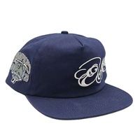Groothandel Custom Borduurwerk Logo Hoge Kwaliteit 5 Panel Snap Rug Trucker Cap Hoed