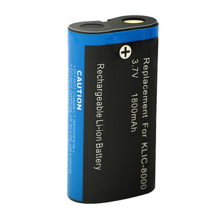 Batterie de remplacement Li-ion pour appareil photo Kodak KLIC-8000, 3.7V, 1800mAh, compatible avec les appareils photo numériques EasyShare Z812 Z1012 Z712 - Product Image 2