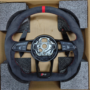 SOON TODA Volant de voiture chauffant en daim, modèle sport, très populaire, pour <span class=keywords><strong>Audi</strong></span> S3 S4 S5 S6 B8 B9 RS3 RS5 RS6 RS7 Q5 Q7 - Product Image 2
