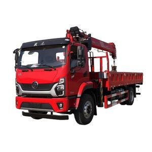 Grue montée sur camion Shacman Delong Sany de 8 tonnes avec flèche à 5 sections et extension simple à 2 sections pour la construction et les infrastructures - Product Image 1