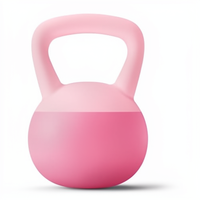 Kettlebell souple ergonomique de 20 lb pour la remise en forme à domicile, haltère pour l'entraînement de force, le squat et le remodelage corporel, kettlebell souple pour femmes
