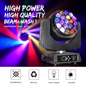Mắt Ong Lớn 19 Cái * 15W Đèn <span class=keywords><strong>LED</strong></span> Di Chuyển Đầu Sân Khấu Đủ Màu Với Zoom - Product Image 2
