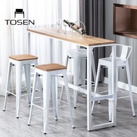 Ensemble de chaises de bar modernes, table de bar pour la maison, table et chaises simples pour balcon ou fenêtre