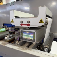 Machine de découpe et d'impression multicolore entièrement automatique pour papier autocollant 350mm 570mm, avec fonction de refendage, pour l'étiquetage commercial