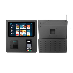 Máy Thanh Toán Màn Hình Cảm Ứng Gắn Tường Màu Đen Hoàn Toàn 15.6 Inch <span class=keywords><strong>Kiosk</strong></span> Bán Vé Kỹ Thuật Số Tự Động Kèm Máy In - Product Image 4