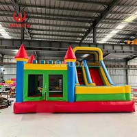 Château gonflable JINFUDA en PVC de haute qualité, château rebondissant, maison de saut, combo toboggan, châteaux gonflables pour enfants, capacité de 500 kg