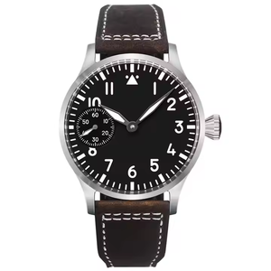 Relojes de Lujo de 42 mm con Esfera Estéril Semiautomática, Movimiento <span class=keywords><strong>Seagull</strong></span> ST3600 de Cuerda Manual, Cristal de Zafiro, Logotipo Personalizado, Relojes para Hombre Originales - Product Image 3