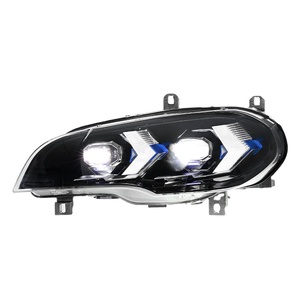 สำหรับชุดไฟหน้า E70 ปี 07-13 แบบดัดแปลงใหม่ ไฟ LED Daytime Running Lights พร้อมเลนส์คู่ 12V ไฟหน้า LED 12V สำหรับปี 07-13 - Product Image 3
