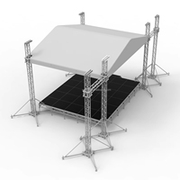 Estructura de techo triangular de aluminio para pantalla LED, iluminación DJ, sistema de soporte de audio, conciertos al aire libre, sistema de estructura de toldo para stands de ferias comerciales