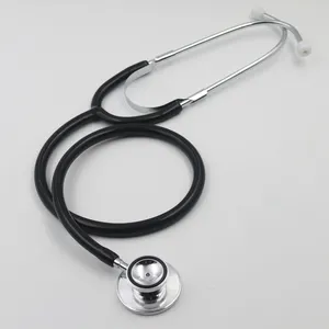 OEM logosu taşınabilir tıbbi doktor hemşire kırmızı gri siyah mavi yeşil sarı mor beyaz tek kafa çift tüp stetoskop